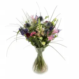 Flot Markstyle buket<br>i årstidens farver