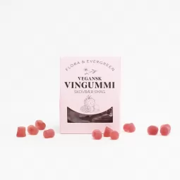 Flora & Evergreen Vingummi med skovbær smag, vegansk 